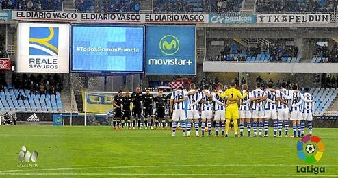 Imagen de la Real Sociedad-Sevilla, en Anoeta. Imagen de la Real Sociedad-Sevilla, en Anoeta.