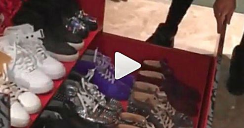 (Vídeo) Adil Rami, coleccionista de zapatos (Vídeo) Adil Rami, coleccionista de zapatos