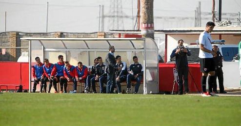 Diego Martínez, durante el ´derbi chicho´. Diego Martínez, durante el ´derbi chicho´.