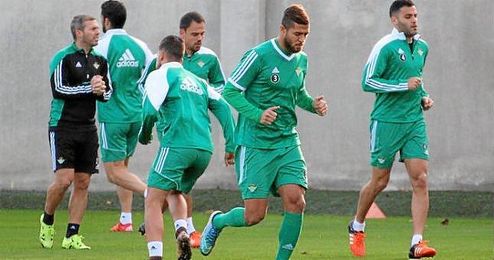 Entrenamiento de hoy en la Ciudad Deportiva Luis del Sol. Entrenamiento de hoy en la Ciudad Deportiva Luis del Sol.