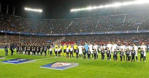 Imagen del Sevilla-Juventus, partido de Champions en el Sánchez Pizjuán. Imagen del Sevilla-Juventus, partido de Champions en el Sánchez Pizjuán.