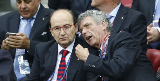 José Castro, junto a Villar. José Castro, junto a Villar.