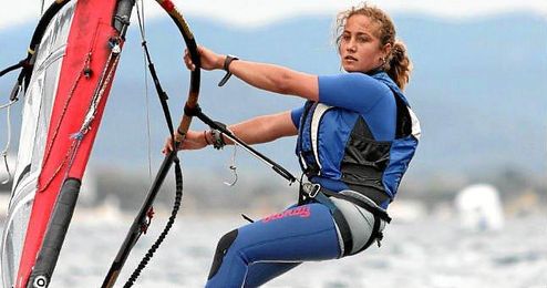 La windsurfista Pilar Lamadrid. La windsurfista Pilar Lamadrid.