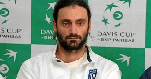En la imagen, el tenista griego Alexandros Jakupovic. En la imagen, el tenista griego Alexandros Jakupovic.