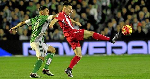 Imagen del derbi de Liga entre Betis y Sevilla. Imagen del derbi de Liga entre Betis y Sevilla.