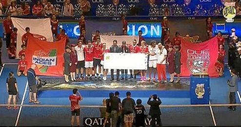 Marcelona Melo, Carlos Moya, Belinda Bencic, Stanislas Wawrinka, Dustin Brown y Karolina Pliskova formaban el equipo ganador. Marcelona Melo, Carlos Moya, Belinda Bencic, Stanislas Wawrinka, Dustin Brown y Karolina Pliskova formaban el equipo ganador.