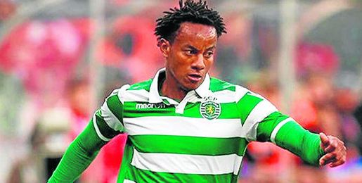 André Carrillo, con el Sporting de Portugal. André Carrillo, con el Sporting de Portugal.