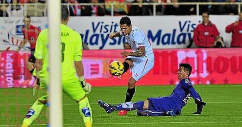 Vitolo, en el partido de Liga ante el Espanyol la temporada pasada. Vitolo, en el partido de Liga ante el Espanyol la temporada pasada.