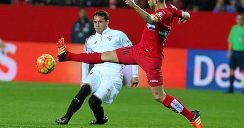 Cristóforo, en un lance del Sevilla-Espanyol. Cristóforo, en un lance del Sevilla-Espanyol.