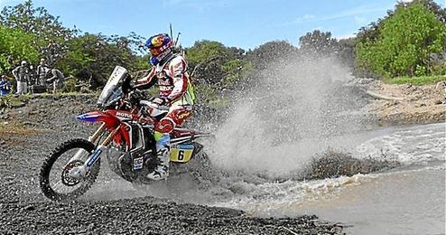 Joan Barreda, en acción en el Dakar. Joan Barreda, en acción en el Dakar.
