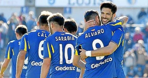 Lafita celebra un gol logrado con el Getafe esta temporada. Lafita celebra un gol logrado con el Getafe esta temporada.