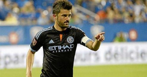 David Villa en un partido con el New York City. David Villa en un partido con el New York City.