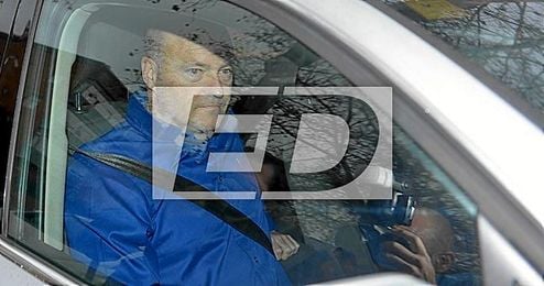 Pepe Mel, a su llegada al Benito Villamarín. Pepe Mel, a su llegada al Benito Villamarín.