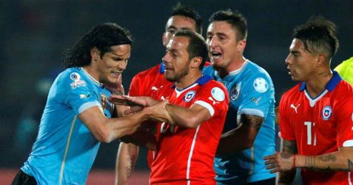 Imagen del Uruguay vs Chile. Imagen del Uruguay vs Chile.