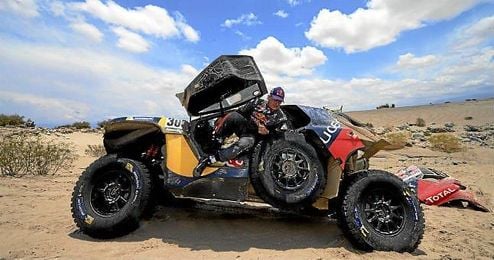 Sainz en la décima etapa del rally Dakar 2016 entre Belén y La Rioja. Sainz en la décima etapa del rally Dakar 2016 entre Belén y La Rioja.