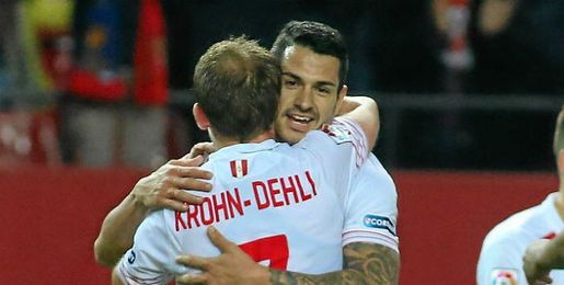 Vitolo celebra el 2-0. Vitolo celebra el 2-0.