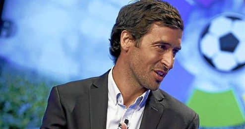 Raul González Blanco en un acto de la Liga de Fútbol Profesional. Raul González Blanco en un acto de la Liga de Fútbol Profesional.