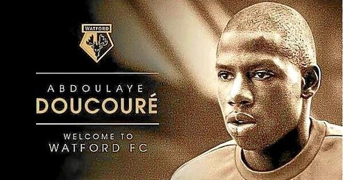La imagen con la que presenta el Watford a Abdoulaye Doucoure La imagen con la que presenta el Watford a Abdoulaye Doucoure