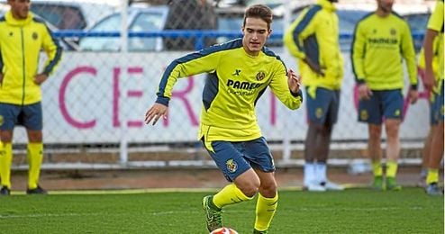 Denis Suárez feliz en Villarreal. Denis Suárez feliz en Villarreal.