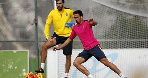 Imagen de Hernan Santan durante un entrenamiento. Imagen de Hernan Santan durante un entrenamiento.