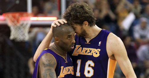 Pau y Bryant, cuando coincidieron en Los Lakers. Pau y Bryant, cuando coincidieron en Los Lakers.
