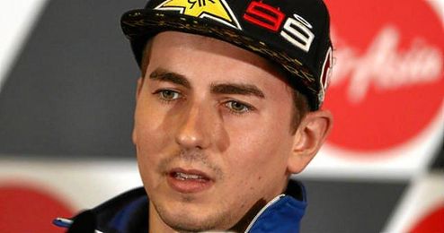 En la imagen, Jorge Lorenzo ofreciendo una rueda de prensa. En la imagen, Jorge Lorenzo ofreciendo una rueda de prensa.