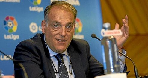 Javier Tebas lamenta tanta crispación por la final de Copa. Javier Tebas lamenta tanta crispación por la final de Copa.