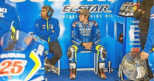 En la imagen, el piloto gerundense Maverick Viñales. En la imagen, el piloto gerundense Maverick Viñales.