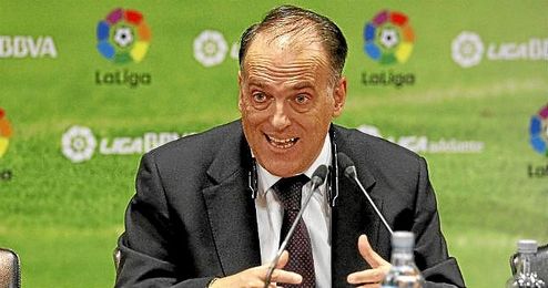 Javier Tebas, presidente de la LFP. Javier Tebas, presidente de la LFP.