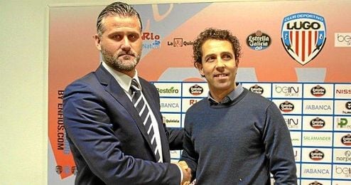José Durán en su presentación con los gallegos José Durán en su presentación con los gallegos