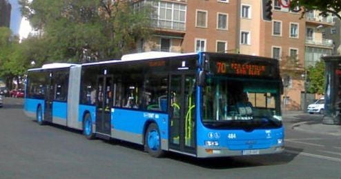 En la imagen, un autobús en Madrid. En la imagen, un autobús en Madrid.
