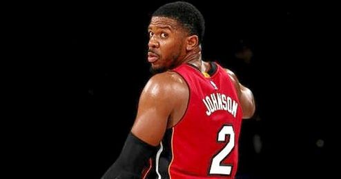 Joe Johnson debutó con los Heats este domingo. Joe Johnson debutó con los Heats este domingo.