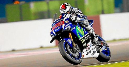 Jorge Lorenzo, sobre el trazado de Qatar. Jorge Lorenzo, sobre el trazado de Qatar.
