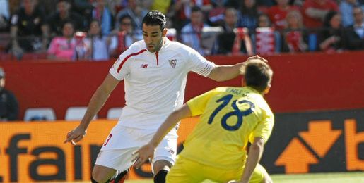Rami, ante el Villarreal. Rami, ante el Villarreal.