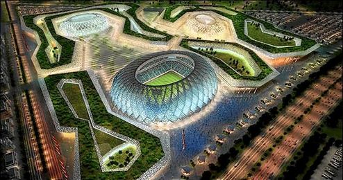 El Al-Wakrah, uno de los estadios que se construirán para en Catar. El Al-Wakrah, uno de los estadios que se construirán para en Catar.