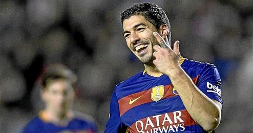 En la imagen, el jugador azulgrana Luis Suárez. En la imagen, el jugador azulgrana Luis Suárez.