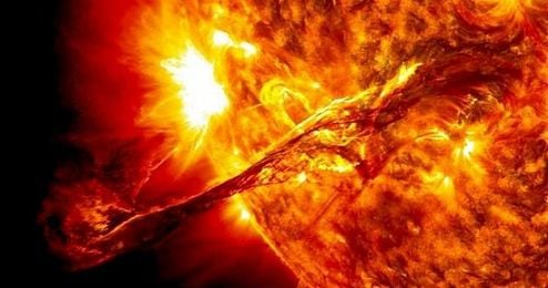 La mayor erupción solar observada se llevó a cabo en septiembre de 1859 La mayor erupción solar observada se llevó a cabo en septiembre de 1859