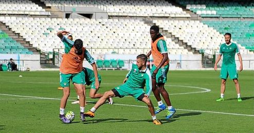 Dani Ceballos completó la sesión con normalidad. Dani Ceballos completó la sesión con normalidad.