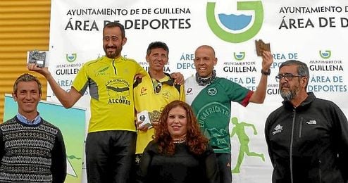 En la imagen, los ganadores de la II Trail Ruta del Agua En la imagen, los ganadores de la II Trail Ruta del Agua