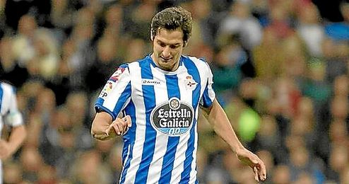 En la imagen, el jugador del Deportivo Celso Borges. En la imagen, el jugador del Deportivo Celso Borges.