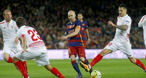 Barcelona y Sevilla disputarán la Copa en el Calderón. Barcelona y Sevilla disputarán la Copa en el Calderón.
