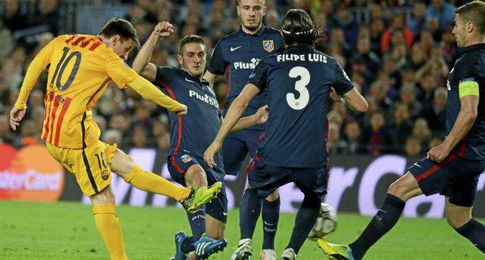 Imagen del partido de ida disputado en el Camp Nou. Imagen del partido de ida disputado en el Camp Nou.