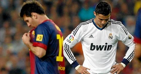 Leo Messi y Cristiano Ronaldo durante un ´Clásico´ Leo Messi y Cristiano Ronaldo durante un ´Clásico´