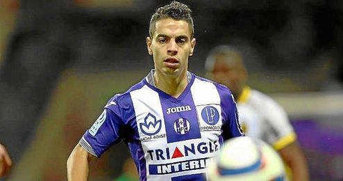 Ben Yedder, durante un partido con el Toulouse. Ben Yedder, durante un partido con el Toulouse.