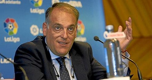 En la imagen, Tebas, presidente de la LFP. En la imagen, Tebas, presidente de la LFP.