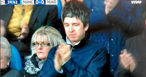 Noel Gallagher asistió al Ettihad para el City-Madrid. Noel Gallagher asistió al Ettihad para el City-Madrid.