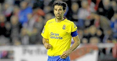 Valerón, durante un partido con la UD Las Palmas. Valerón, durante un partido con la UD Las Palmas.
