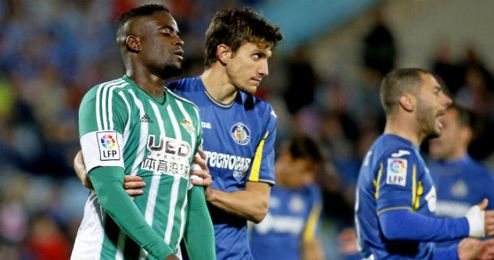 Imagen del Getafe-Betis de la primera vuelta. Imagen del Getafe-Betis de la primera vuelta.