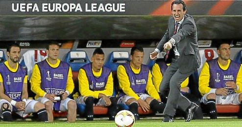 Emery, durante el choque. Emery, durante el choque.