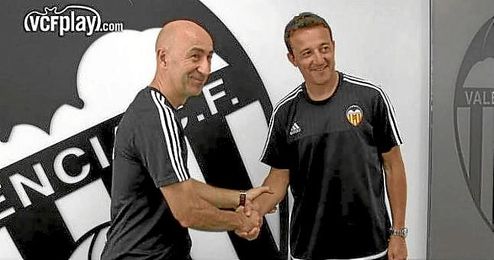 Ayestarán, junto a César Sánchez. Ayestarán, junto a César Sánchez.